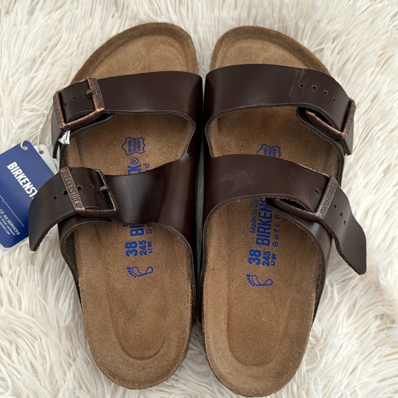 Birkenstock Brown Leather SFB Arizona - Picture 4 of 5